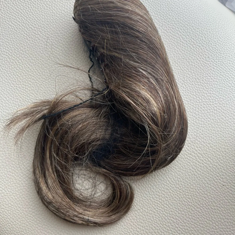Putting Claw Clip Light Brown with highlights 16” Hair Extension- New
